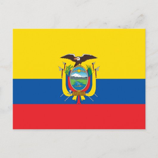 Vlag van Ecuador Briefkaart (Voorkant)