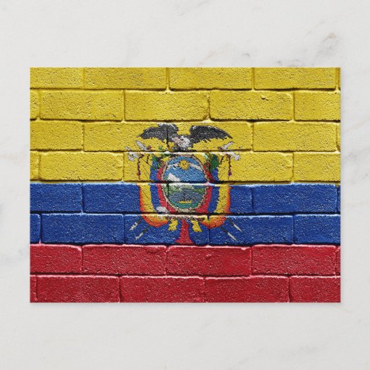 Vlag van Ecuador Briefkaart (Voorkant)