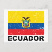  vlag van Ecuador Briefkaart (Voorkant)