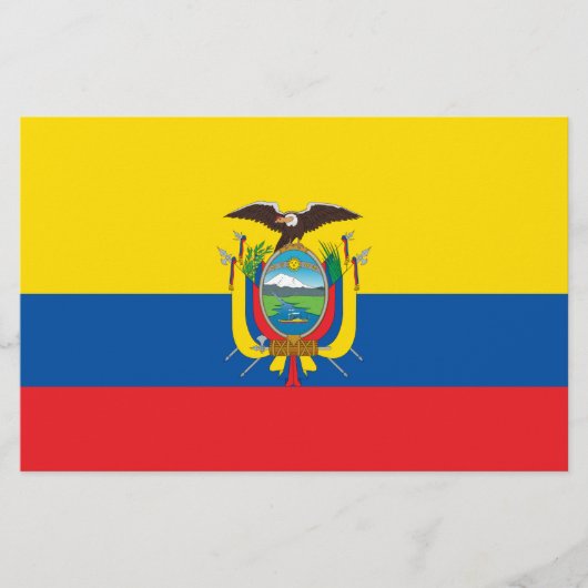 Vlag van Ecuador Briefpapier (Voorkant)