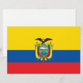 Vlag van Ecuador Briefpapier (Voorkant / Achterkant)