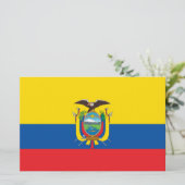 Vlag van Ecuador Briefpapier (Staand voorkant)