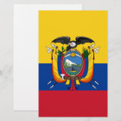 Vlag van Ecuador Briefpapier (Voorkant / Achterkant)