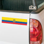 Vlag van Ecuador Bumpersticker (Op Truck)