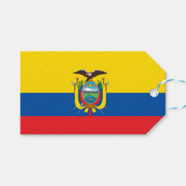 Vlag van Ecuador Cadeaulabel