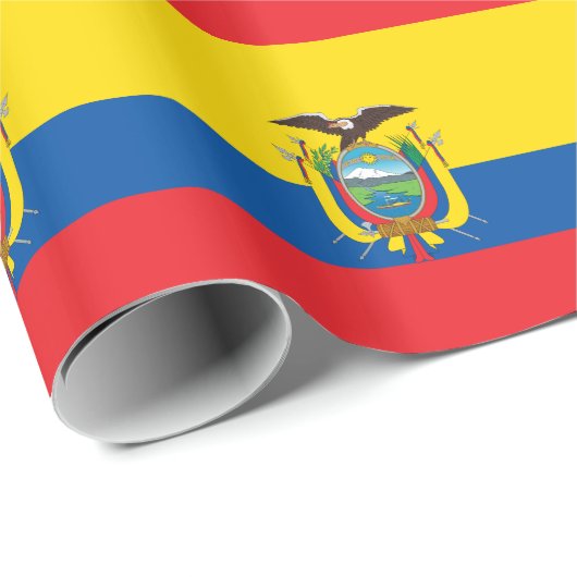 Vlag van Ecuador Cadeaupapier (Rol Hoek)