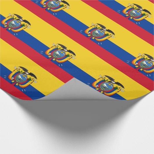 Vlag van Ecuador Cadeaupapier (Hoek)