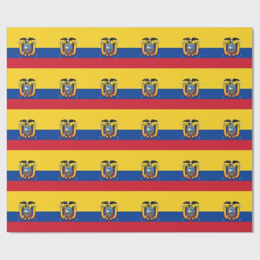 Vlag van Ecuador Cadeaupapier (Vlak)