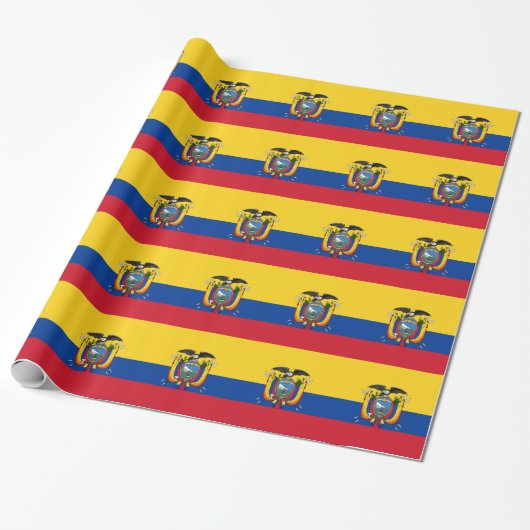 Vlag van Ecuador Cadeaupapier (Uitgerold)