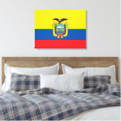 Vlag van Ecuador Canvas Afdruk (Insitu (Slaapkamer))