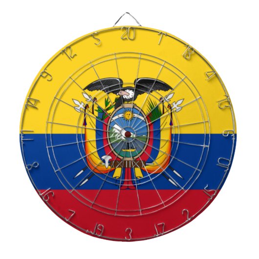 Vlag van Ecuador Dartbord (Voorkant)