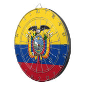 Vlag van Ecuador Dartbord (Voorkant Rechts)