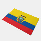 Vlag van Ecuador Deurmat (Schuin)