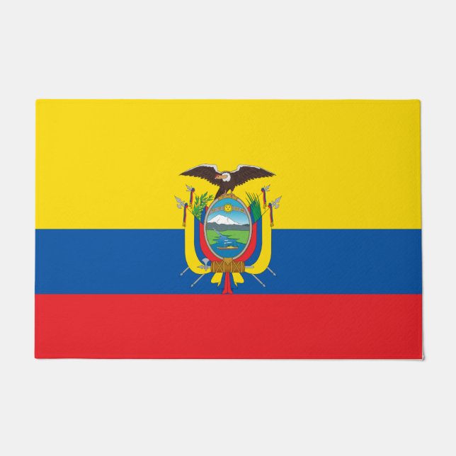 Vlag van Ecuador Deurmat (Voorkant)