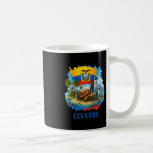 Vlag van Ecuador Ecuador Galapagos-eilanden Vakant Koffiemok