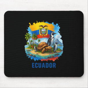 Vlag van Ecuador Ecuador Galapagos-eilanden Vakant Muismat