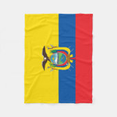 Vlag van Ecuador Fleece Deken (Voorkant)