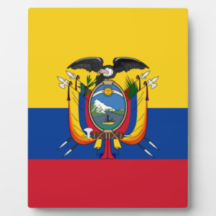 Vlag van Ecuador Fotoplaat