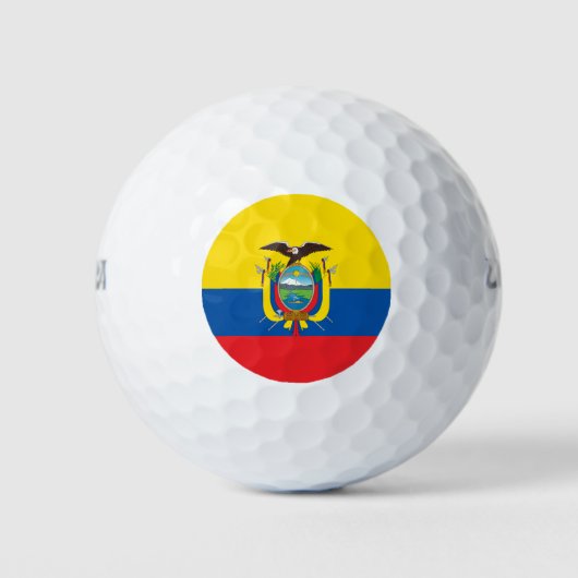 Vlag van Ecuador Golfballen (Voorkant)