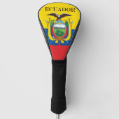 Vlag van Ecuador Golfheadcover (Voorkant)