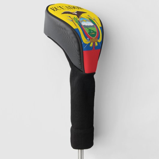 Vlag van Ecuador Golfheadcover (Schuin)