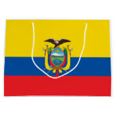Vlag van Ecuador Groot Cadeauzakje (Voorkant)