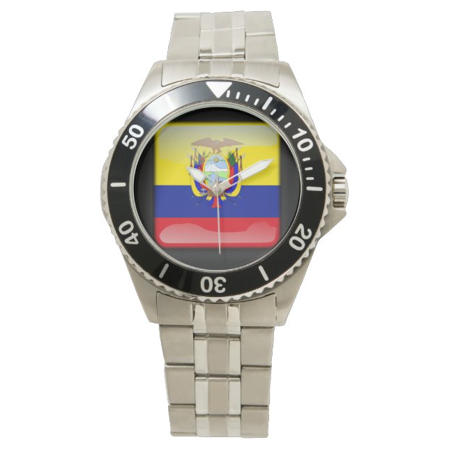 Vlag_van_Ecuador Horloge (Voorkant)