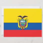 Vlag van Ecuador Kaart (Voorkant)
