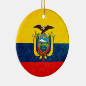 Vlag van Ecuador Keramisch Ornament (Rechts)