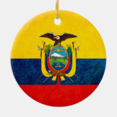 Vlag van Ecuador Keramisch Ornament (Achterkant)