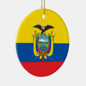 Vlag van Ecuador Keramisch Ornament (Rechts)