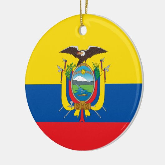 Vlag van Ecuador Keramisch Ornament (Links)