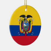 Vlag van Ecuador Keramisch Ornament (Rechts)