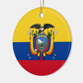 Vlag van Ecuador Keramisch Ornament (Links)