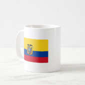 Vlag van Ecuador Koffiemok (Voorkant links)