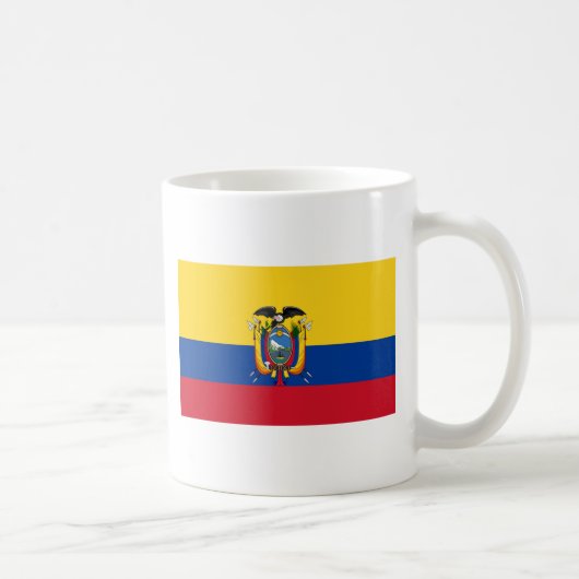 Vlag van Ecuador Koffiemok (Rechts)