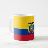Vlag van Ecuador Koffiemok (Voorkant links)