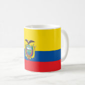 Vlag van Ecuador Koffiemok (Voorkant rechts)