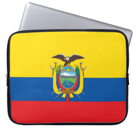 Vlag van Ecuador Laptop Sleeve