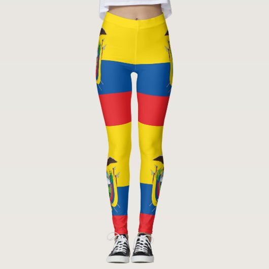 Vlag van Ecuador Leggings (Voorkant)