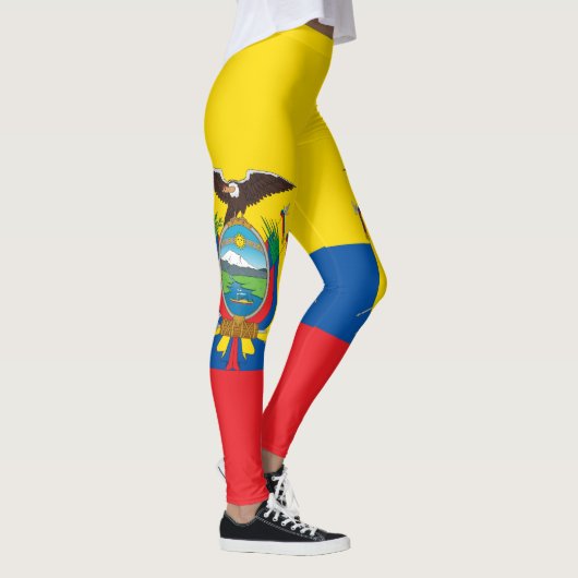 Vlag van Ecuador Leggings (Rechts)