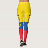 Vlag van Ecuador Leggings (Achterkant)