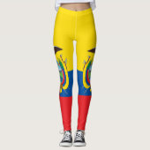 Vlag van Ecuador Leggings (Voorkant)