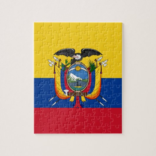 Vlag van Ecuador Legpuzzel (Verticaal)
