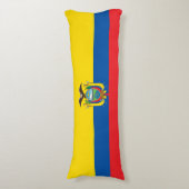 Vlag van Ecuador Lichaamskussen (Voorkant Verticaal)