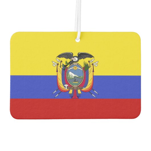 Vlag van Ecuador Luchtverfrisser (Achterkant)