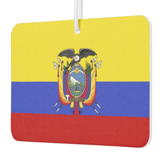 Vlag van Ecuador Luchtverfrisser (Links)