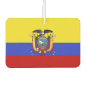 Vlag van Ecuador Luchtverfrisser (Voorkant)