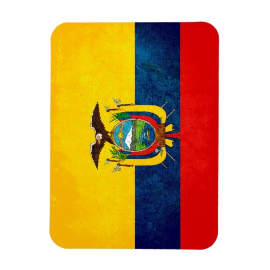 Vlag van Ecuador Magneet (Verticaal)