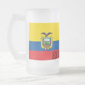 Vlag van Ecuador Matglas Bierpul (Links)